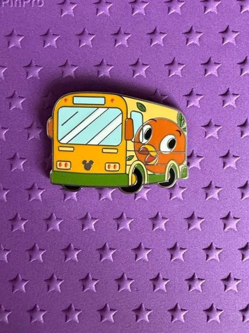 Disney 2026 WDW Hidden Mickey Wave A Transportation Bus Orange Bird Pin